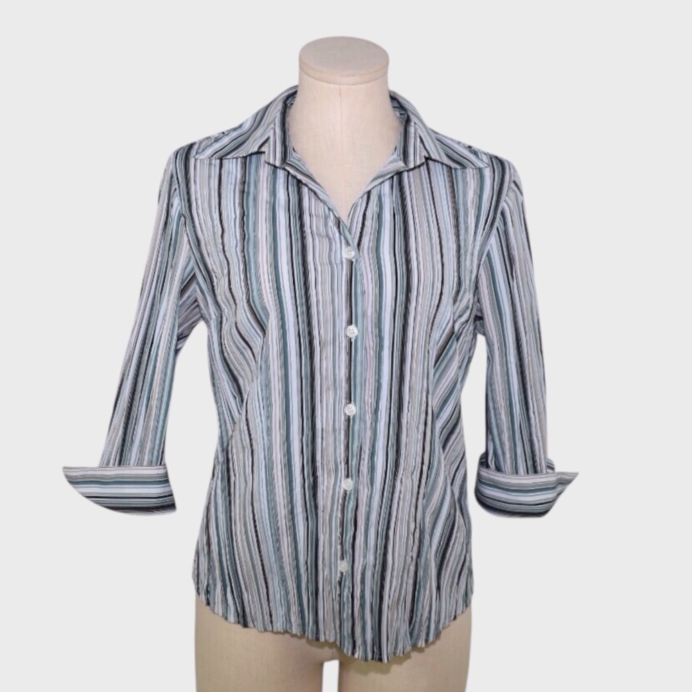 Apt 9 Petite Striped Button Down Shirt